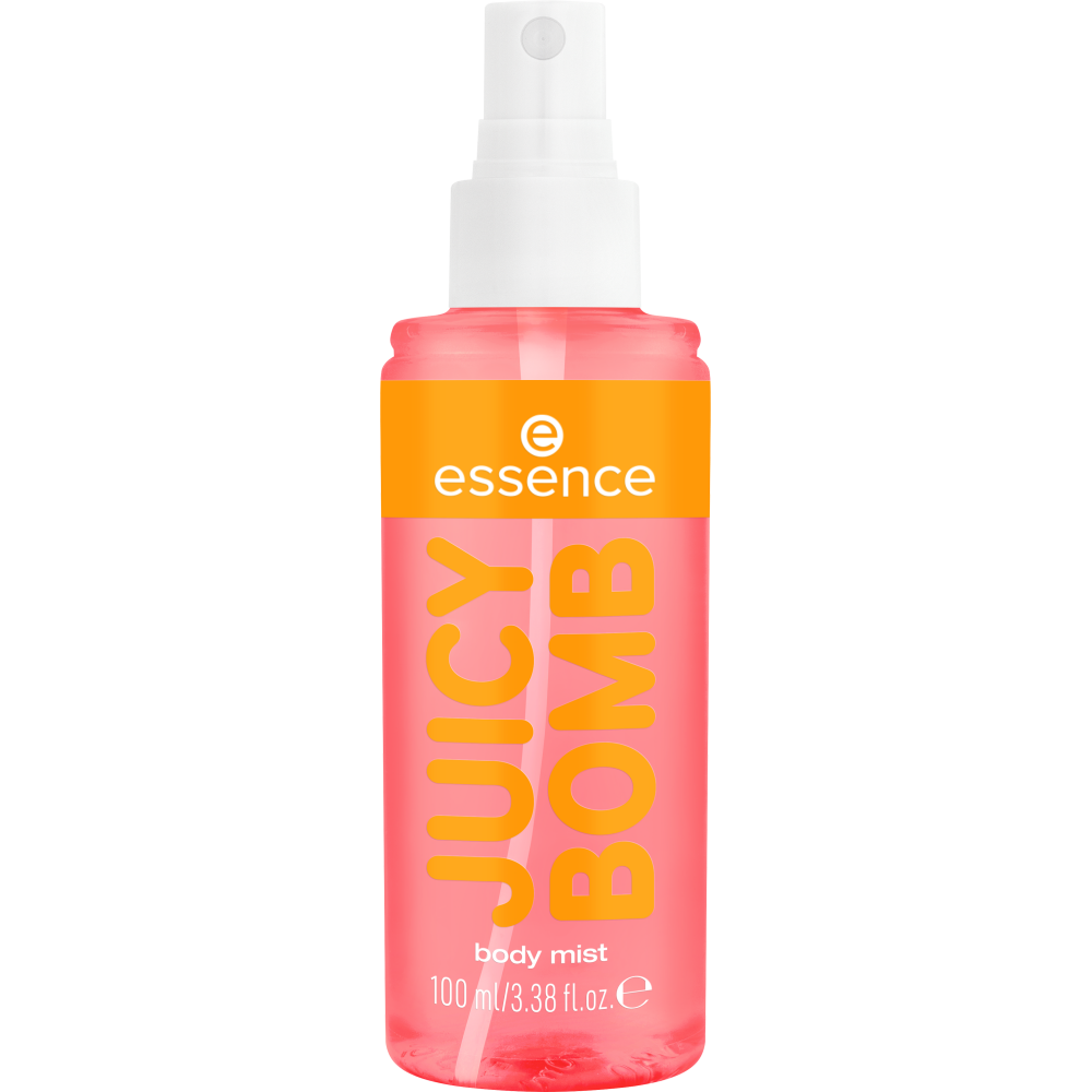 Bild: essence JUICY BOMB tropical drop body mist Mango Mellow 