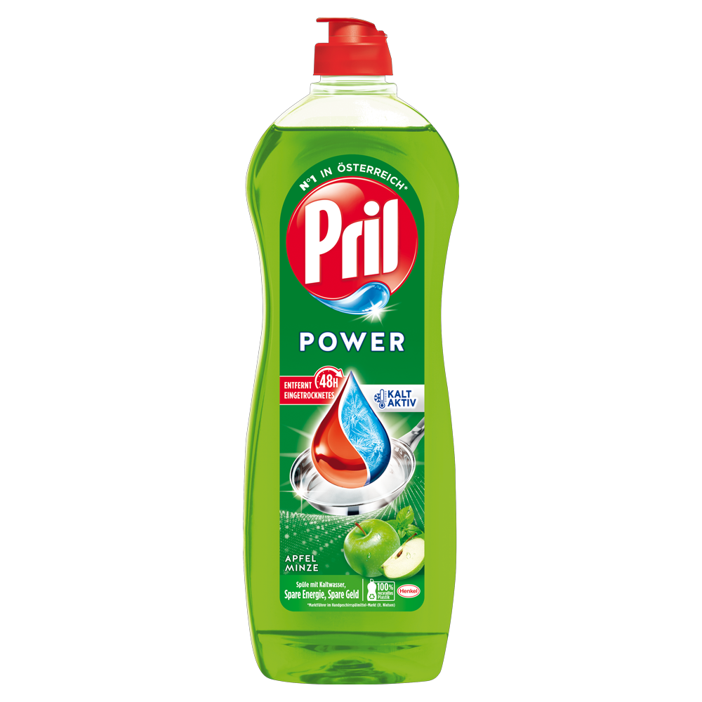 Bild: Pril Power Apfel & Minze Geschirrspülmittel 