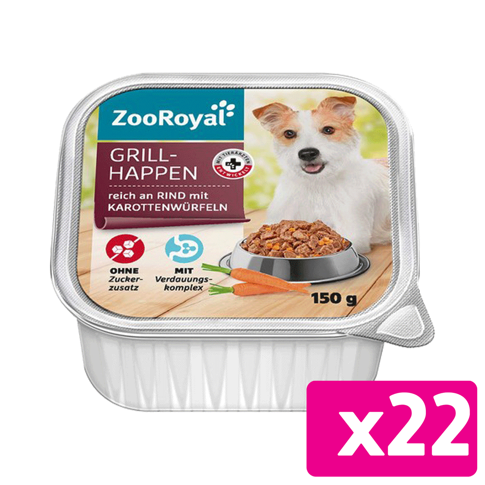 Bild: ZooRoyal Grillhappen Rind mit Karottenwürfel 