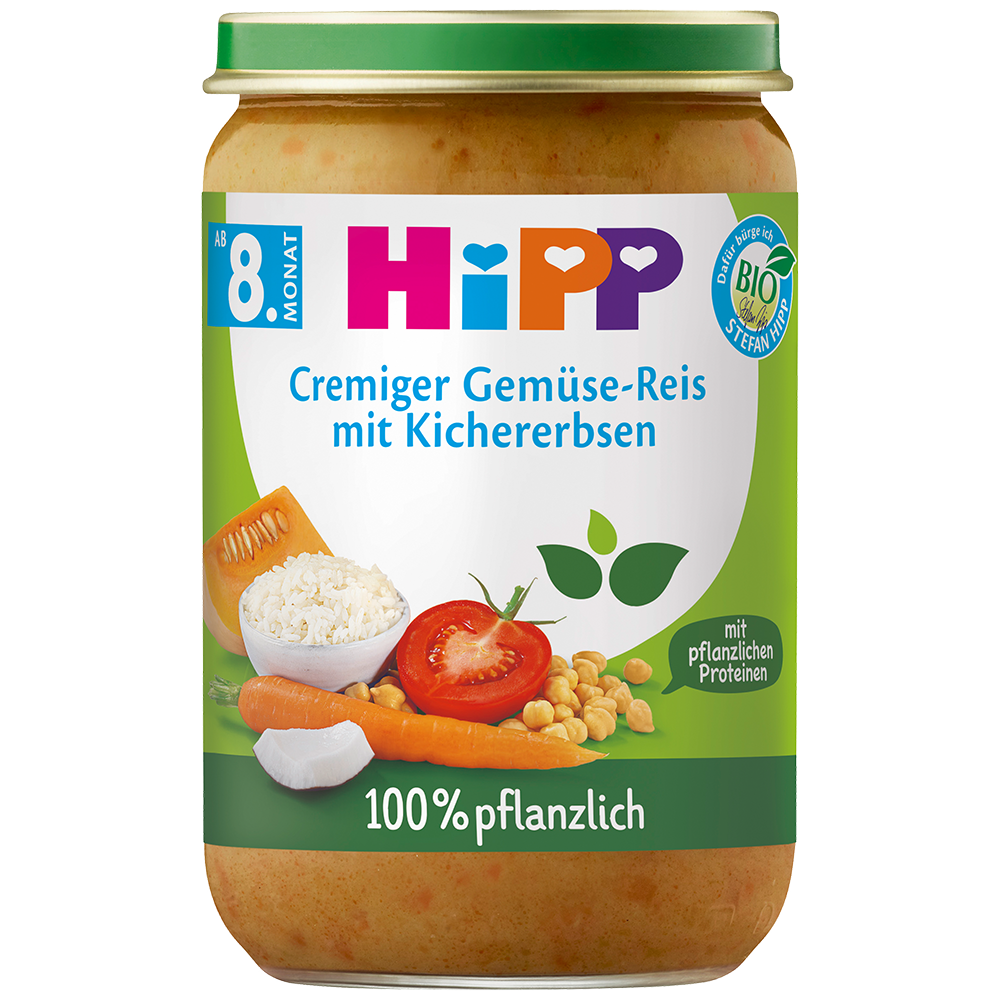 Bild: HiPP Cremiger Gemüse Reis mit Kichererbsen 
