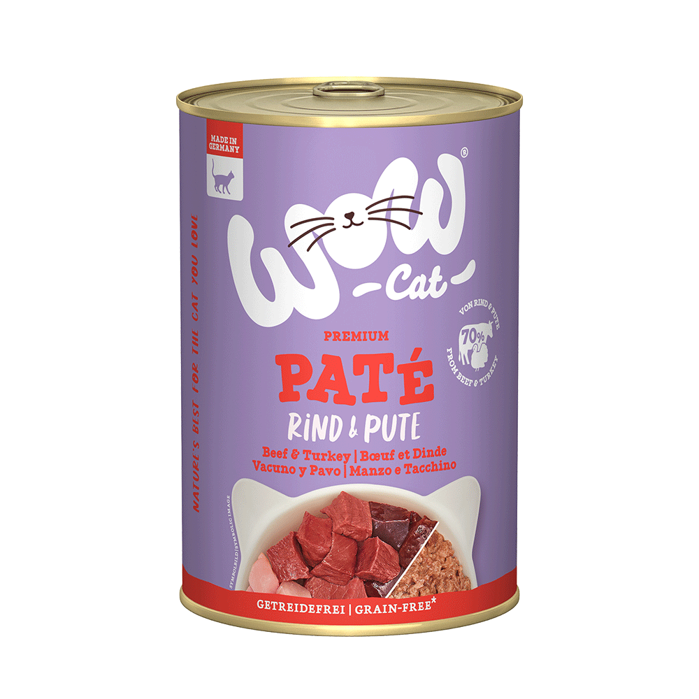 Bild: WOW Cat Premium Paté Rind und Pute 