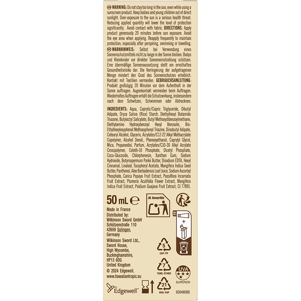Bild: Hawaiian Tropic Glowing Protection Gesichtscreme LSF 50 