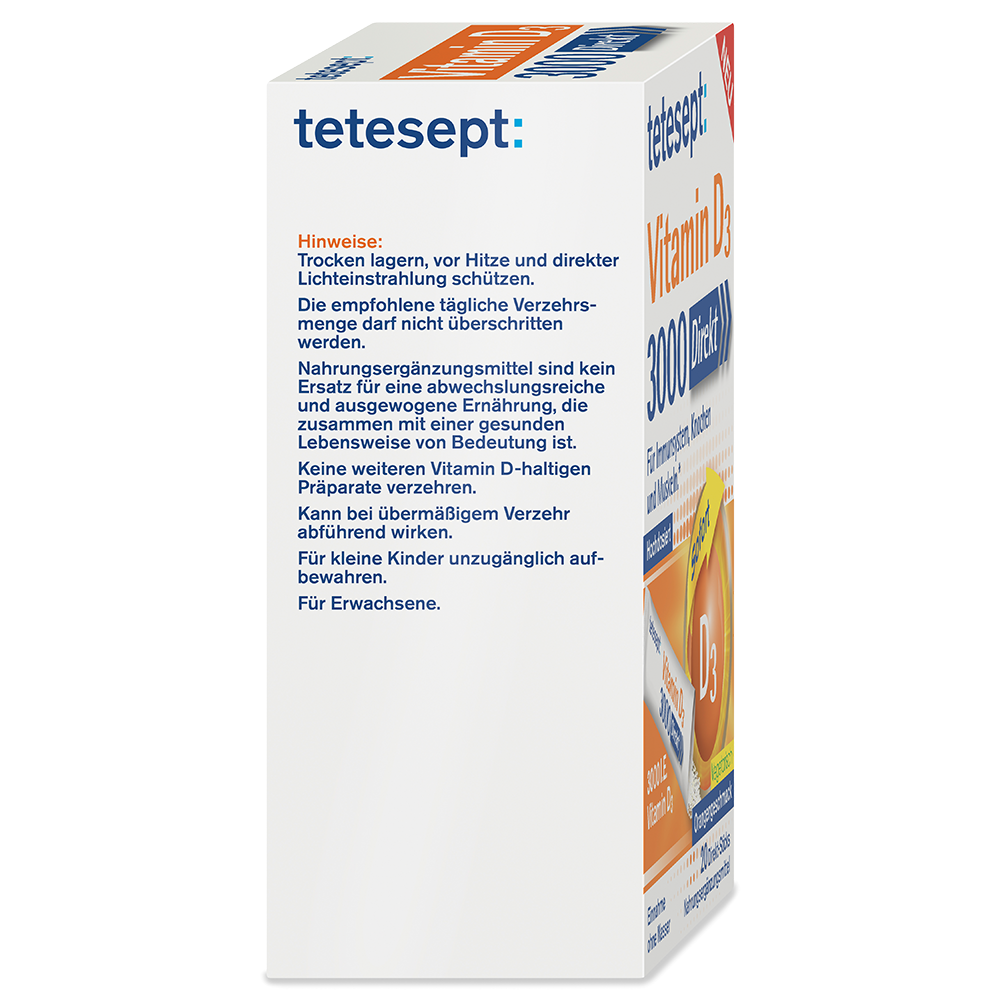 Bild: tetesept: Vitamin D3 3000 Direkt 
