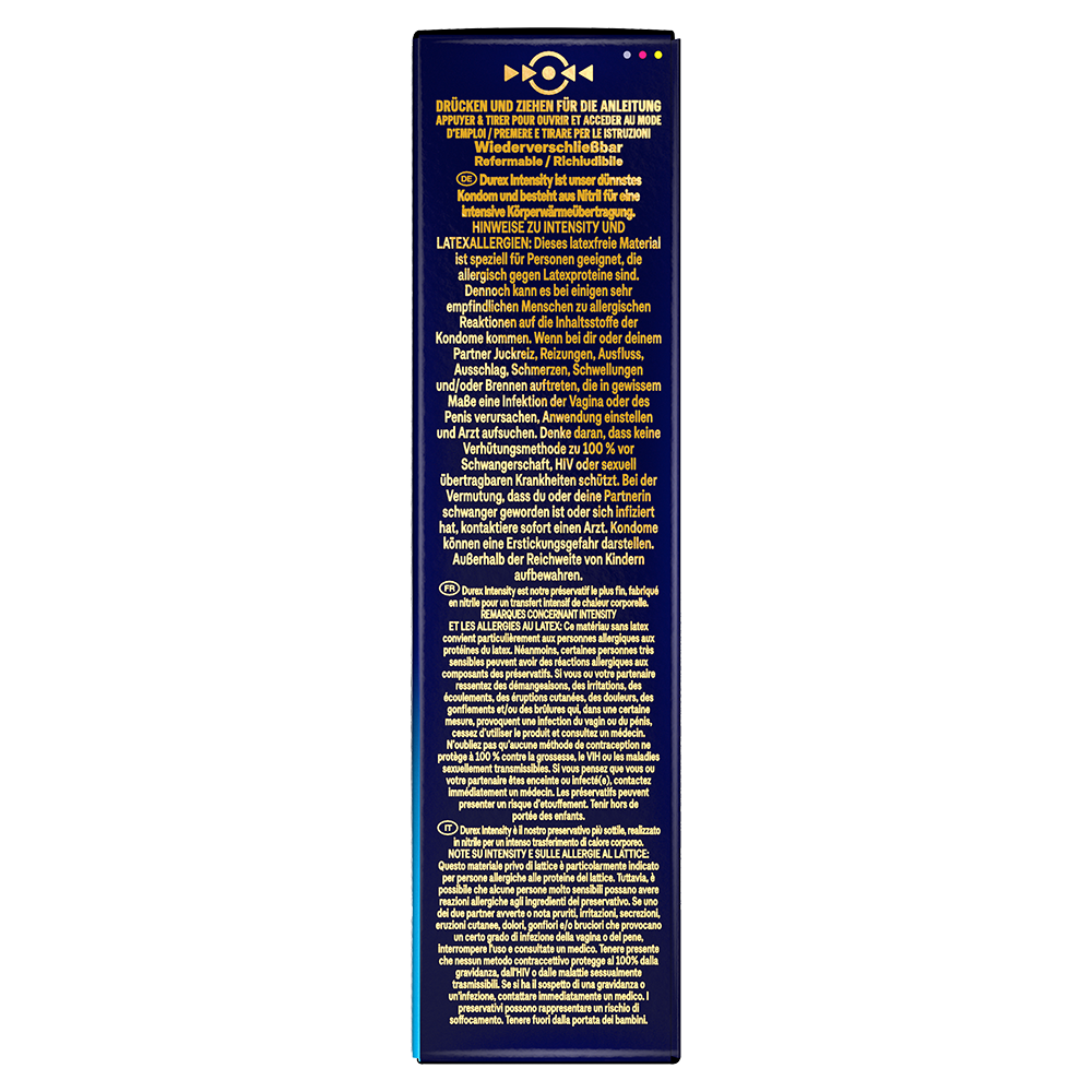 Bild: durex Intensity Premium Latexfrei Kondome Extra Gross XXL 