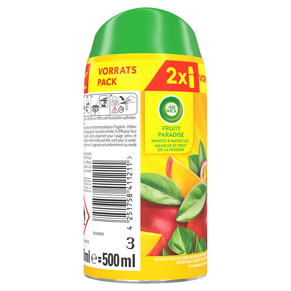 Bild: AIRWICK Freshmatic Max Nachfüller Duo Fruity Paradise Mango & Maracuja 