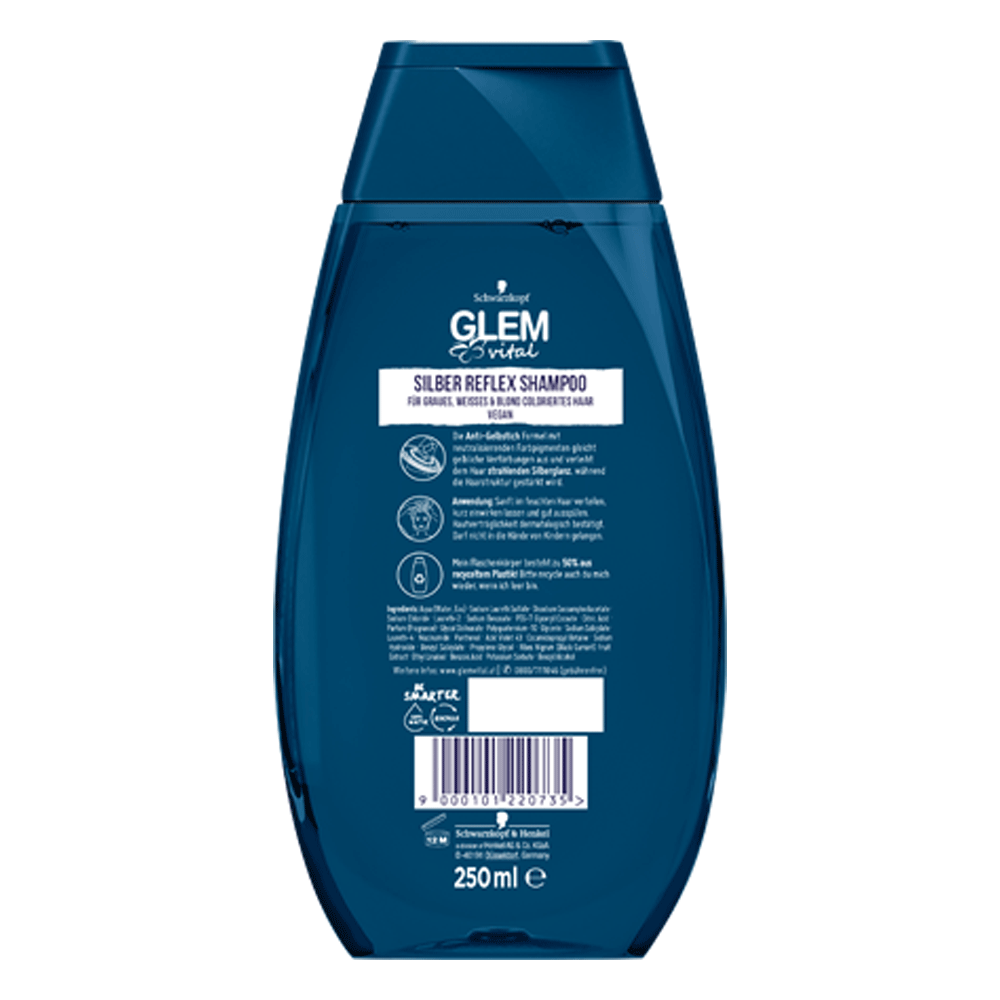 Bild: GlemVital Anti-Gelbstich Shampoo Silber Reflex 