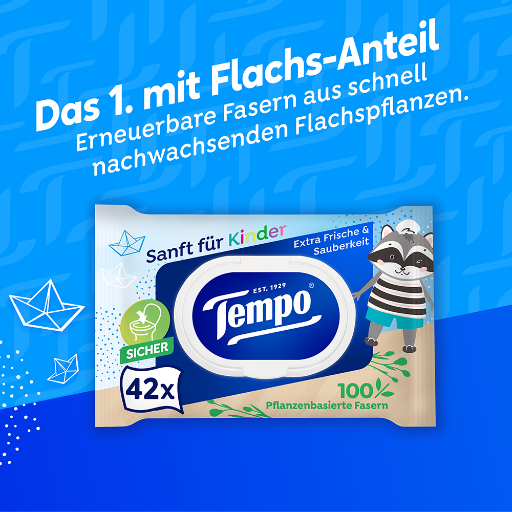 Bild: Tempo Feuchtes Toilettenpapier Sanft für Kinder 