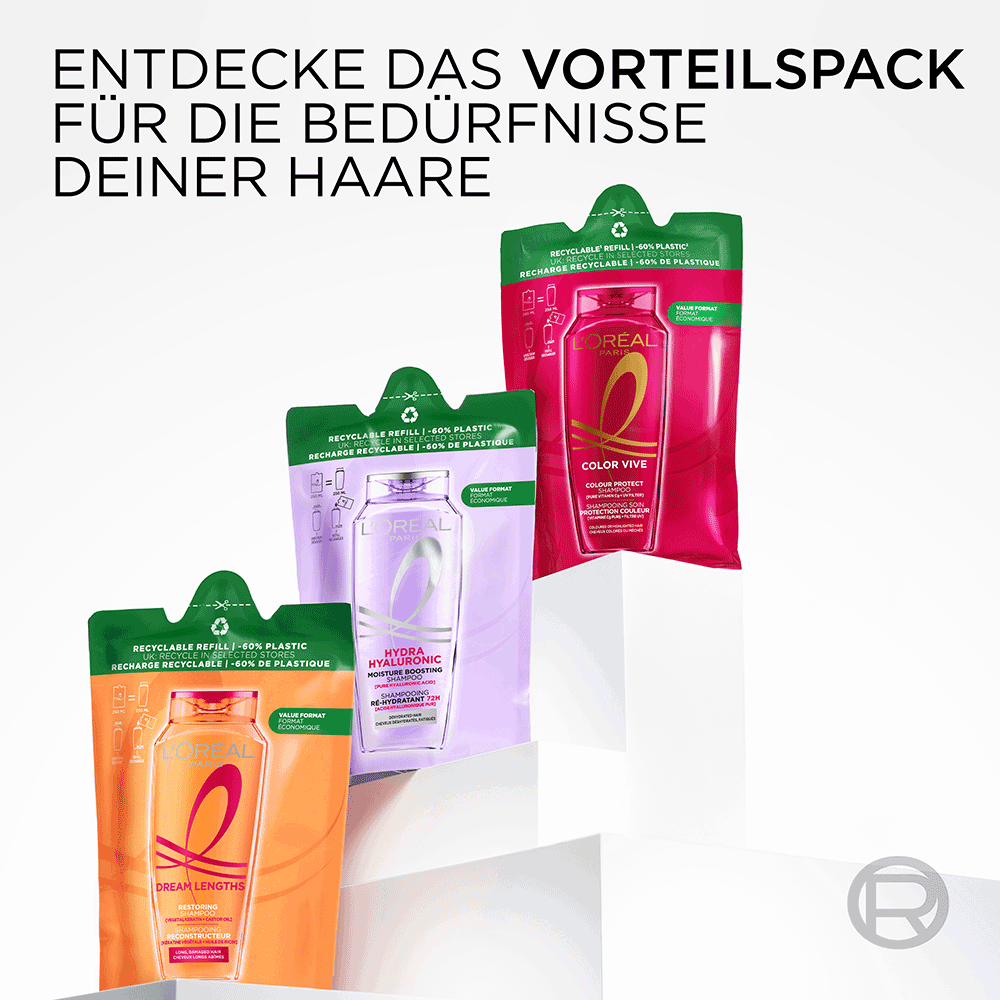 Bild: L'ORÉAL PARIS Color Glanz Shampoo Nachfüllpack 
