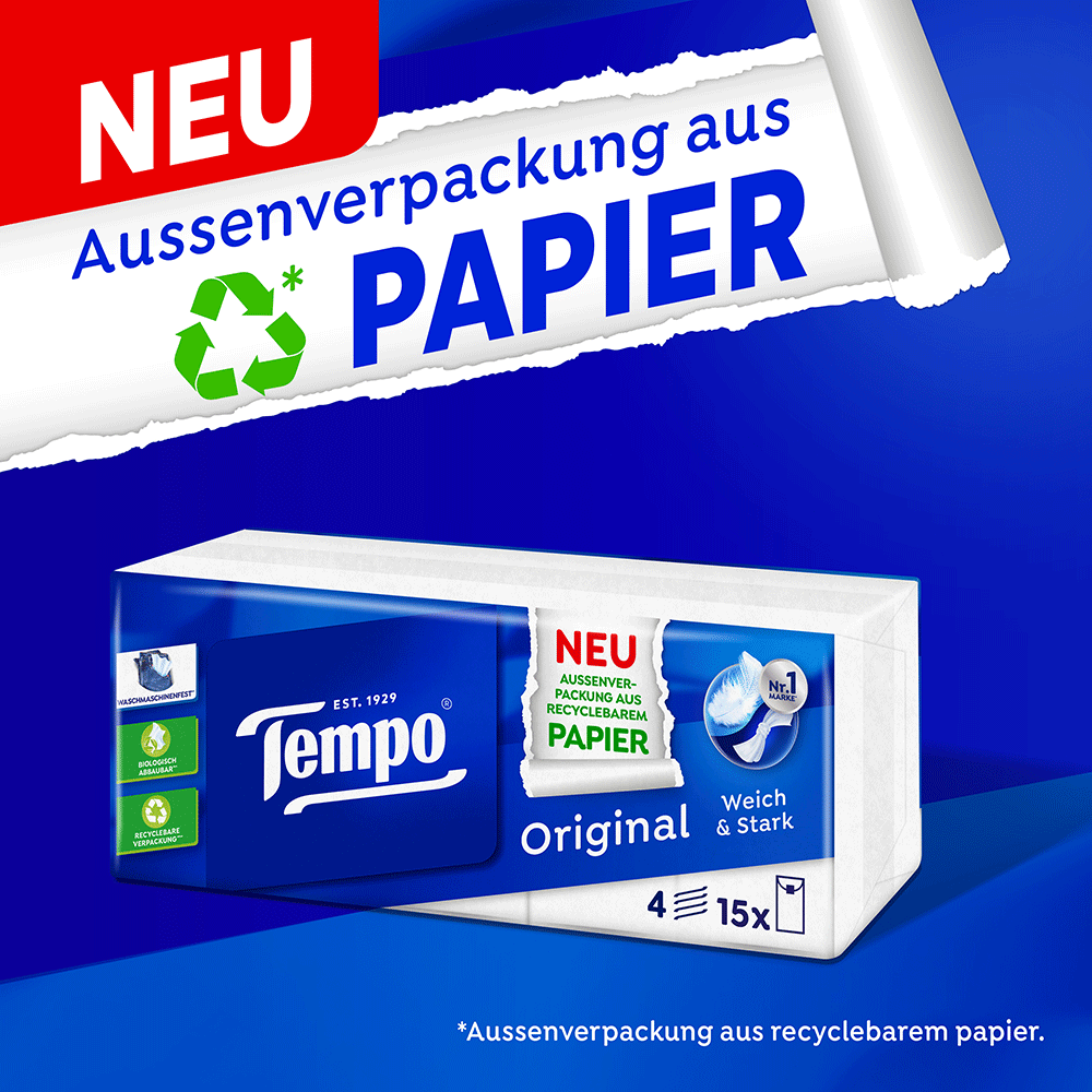 Bild: Tempo Taschentücher Original