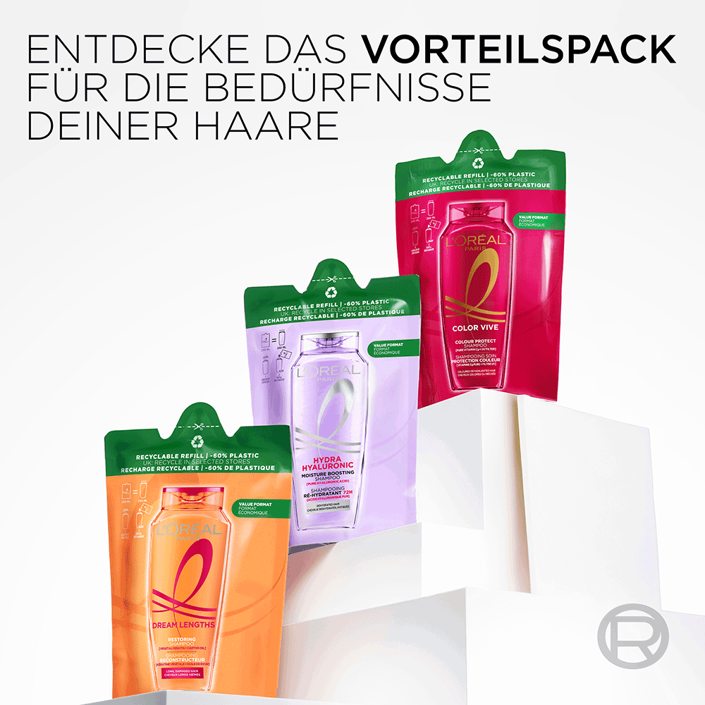 Bild: L'ORÉAL PARIS Hydra [Hyaluronic] Shampoo Nachfüllpack 