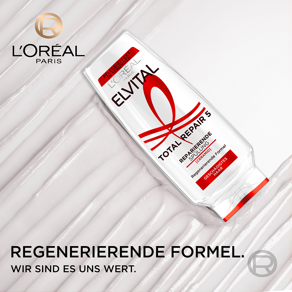 Bild: L'ORÉAL PARIS ELVITAL Total Repair 5 Reparierende Spülung 