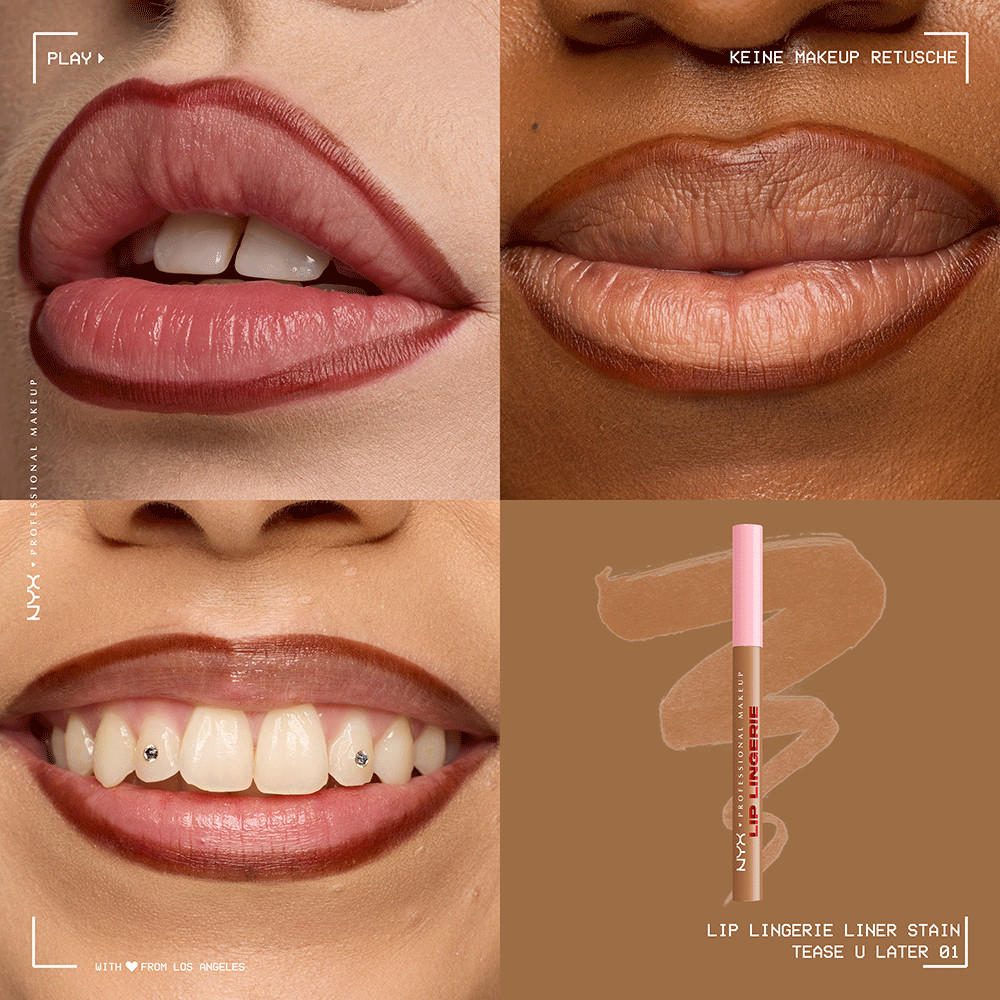 Bild: NYX Professional Make-up Lip Lingerie Lip Liner Stain Tease U Later 1