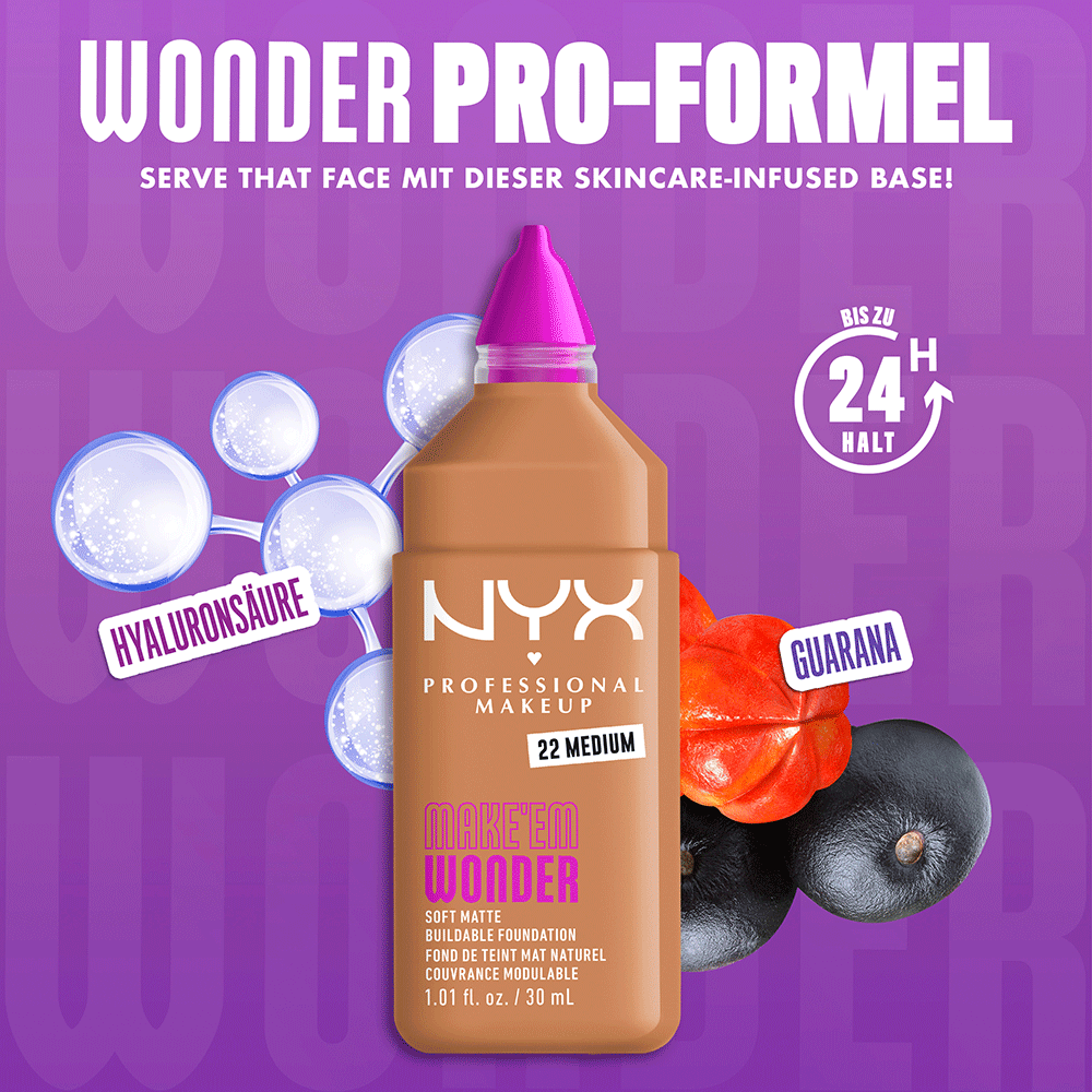Bild: NYX Professional Make-up  Make 'EM Wonder Foundation Medium 22