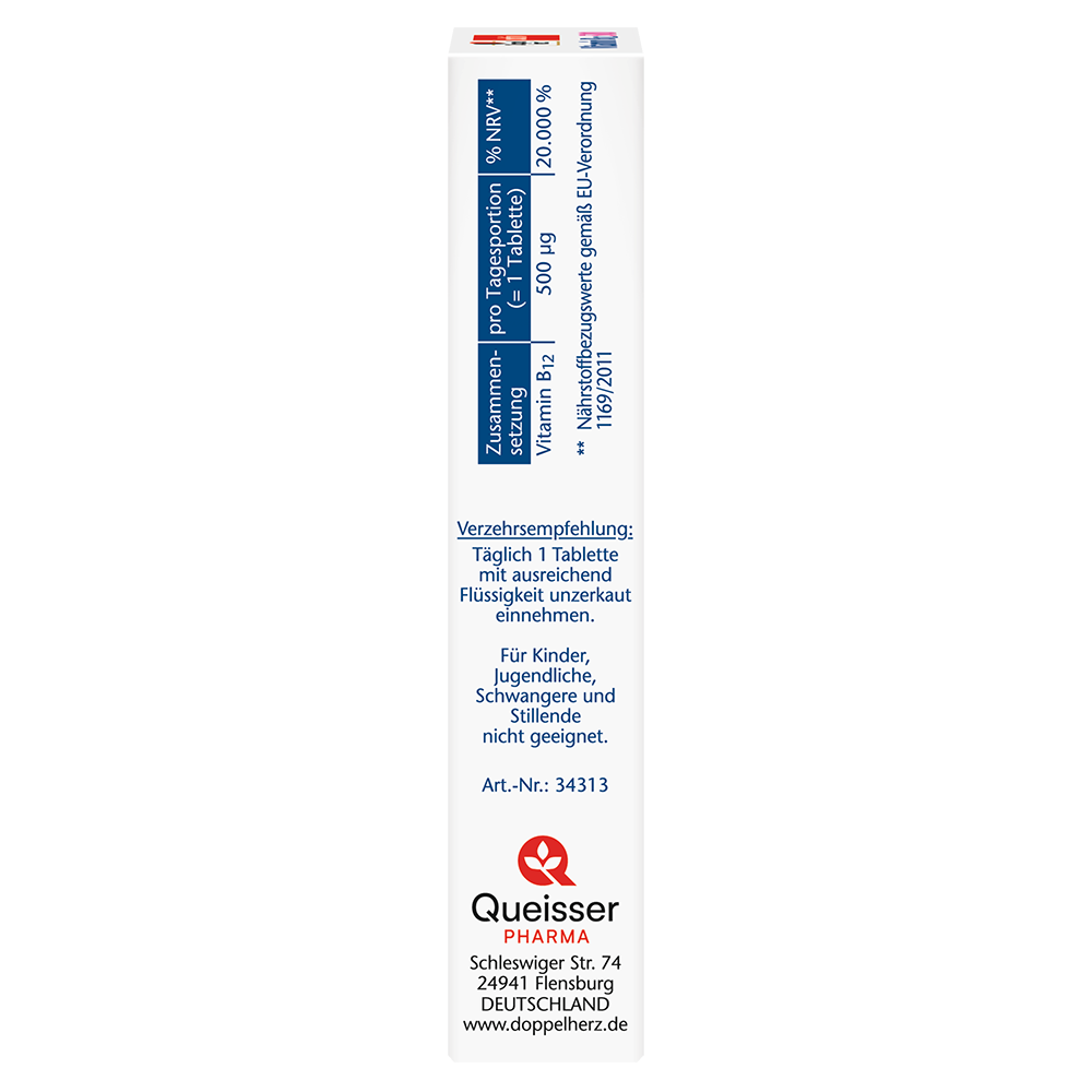 Bild: DOPPELHERZ Vitamin B12 500 