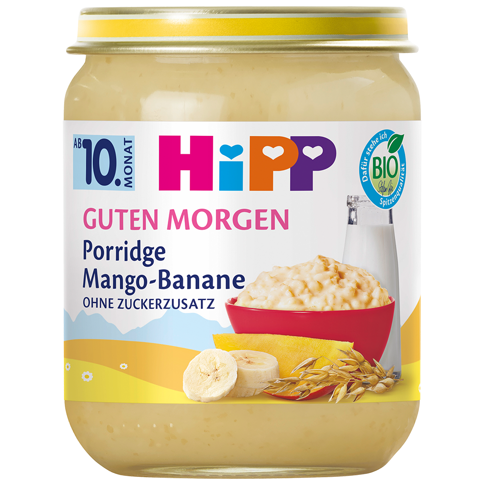 Bild: HiPP Frühstücks-Porridge Mango Banane Haferbrei 