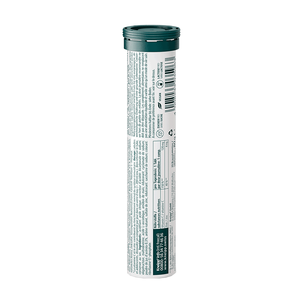 Bild: Kneipp Vitamin C + Zink Brausetabletten 