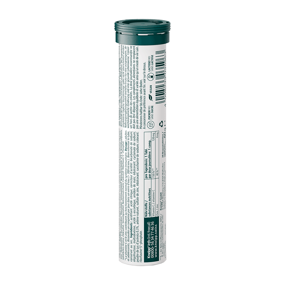 Bild: Kneipp Vitamin C + Zink Brausetabletten 