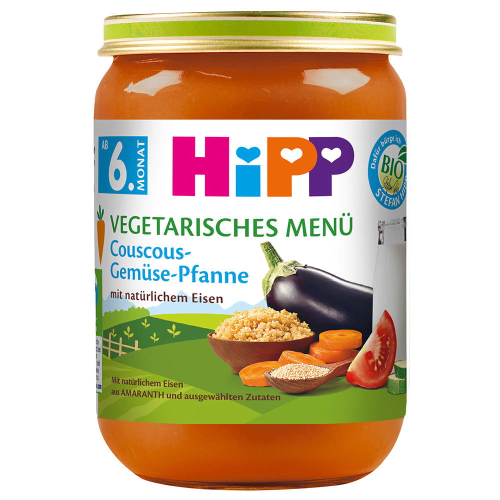 Bild: HiPP Vegetarisches Menü Couscous-Gemüse-Pfanne 