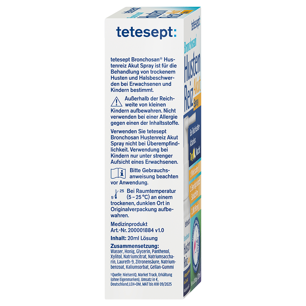 Bild: tetesept: Bronchosan Husten Reiz Akut Spray 