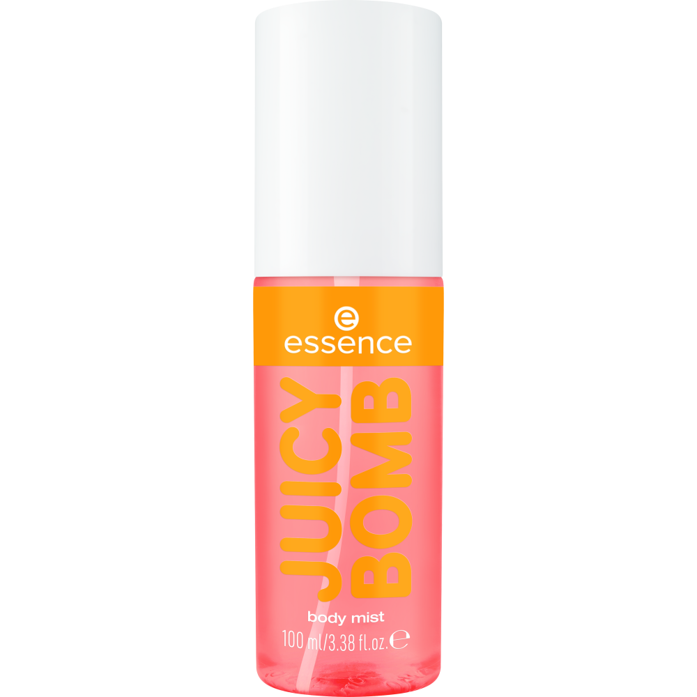 Bild: essence JUICY BOMB tropical drop body mist Mango Mellow 