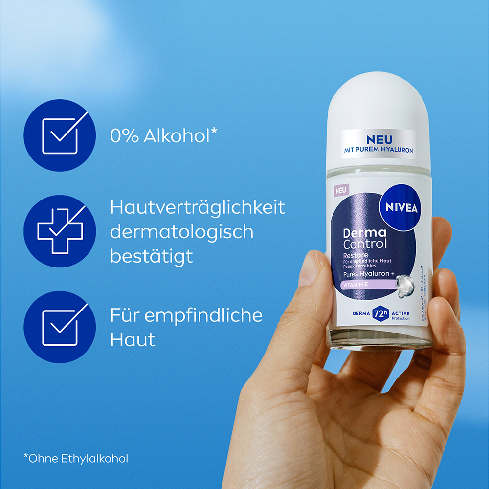 Bild: NIVEA Deo Roll On Derma Control Restore 