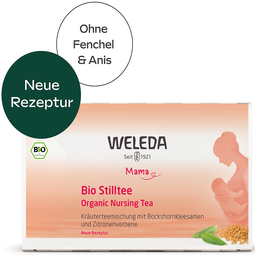 Bild: WELEDA Stilltee mit Bockshornkleesamen und Zitronenverbene 