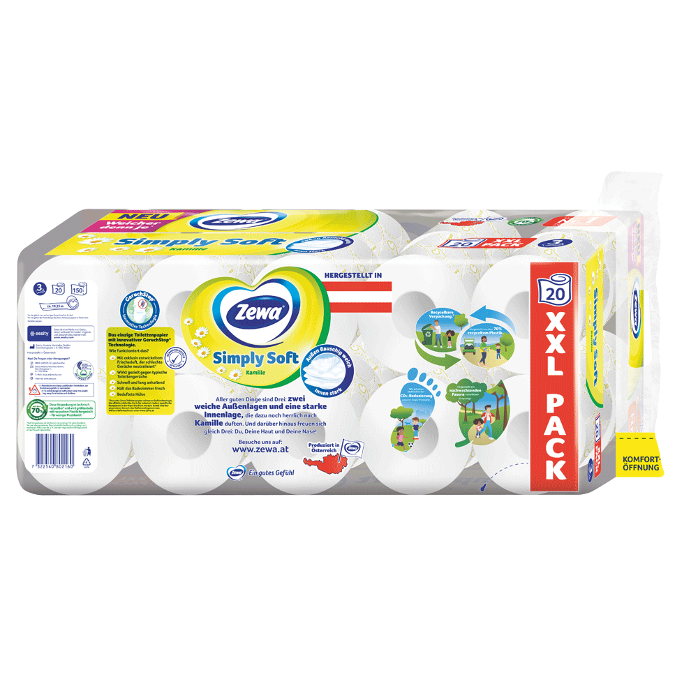 Bild: Zewa Toilettenpapier Simply Soft Kamille