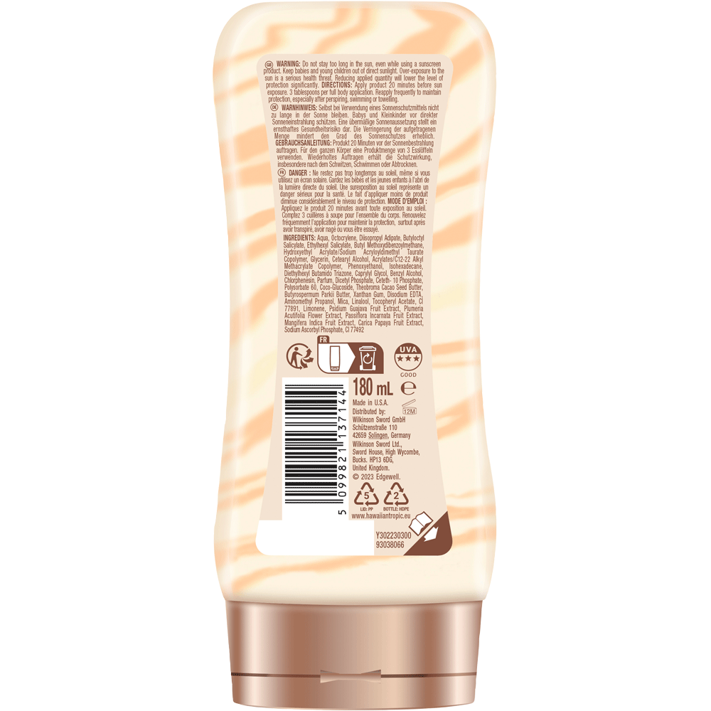 Bild: Hawaiian Tropic Sonnencreme Hydrating Protect LSF 30