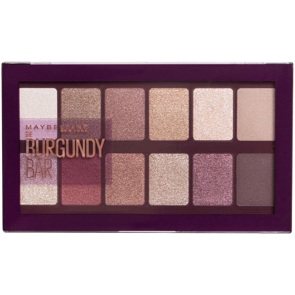 Bild: MAYBELLINE The Burgundy Bar Eyeshadow Palette Metallisches Finish