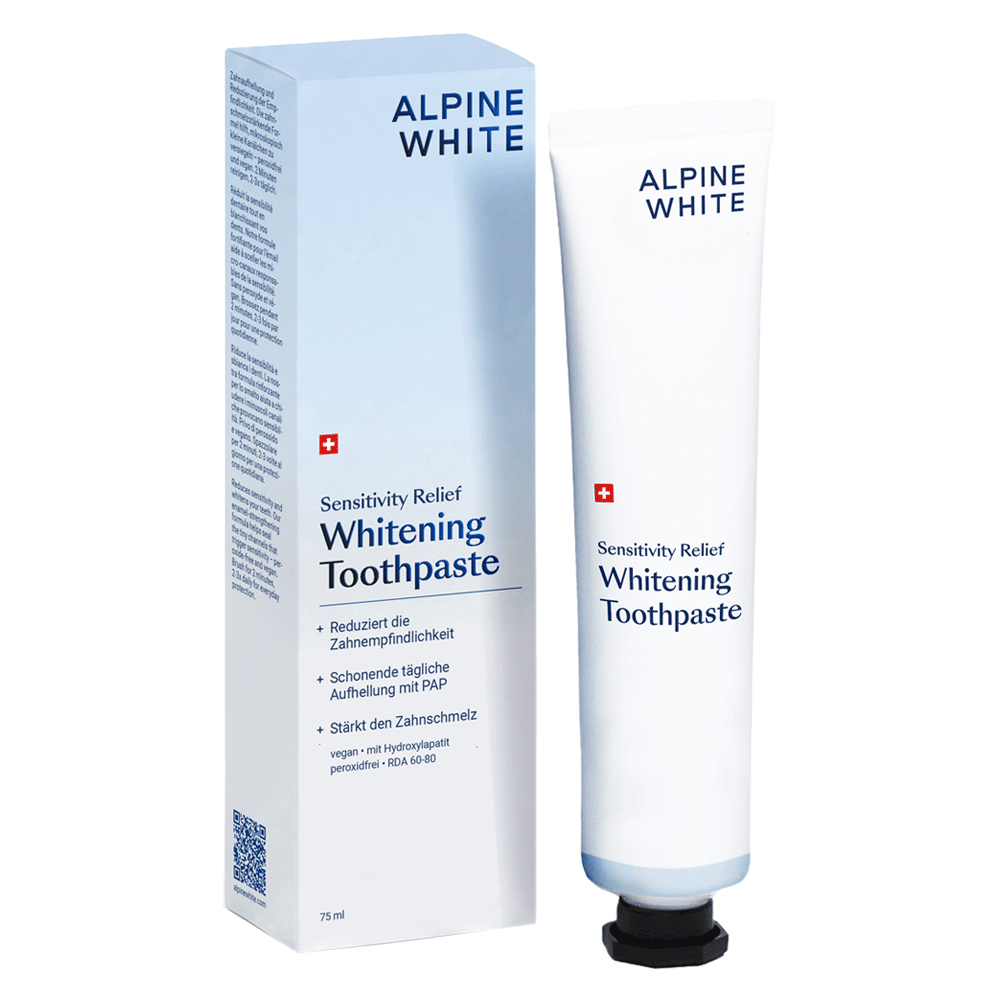 Bild: Alpine White Whitening Zahnpasta Sensitive Relief 
