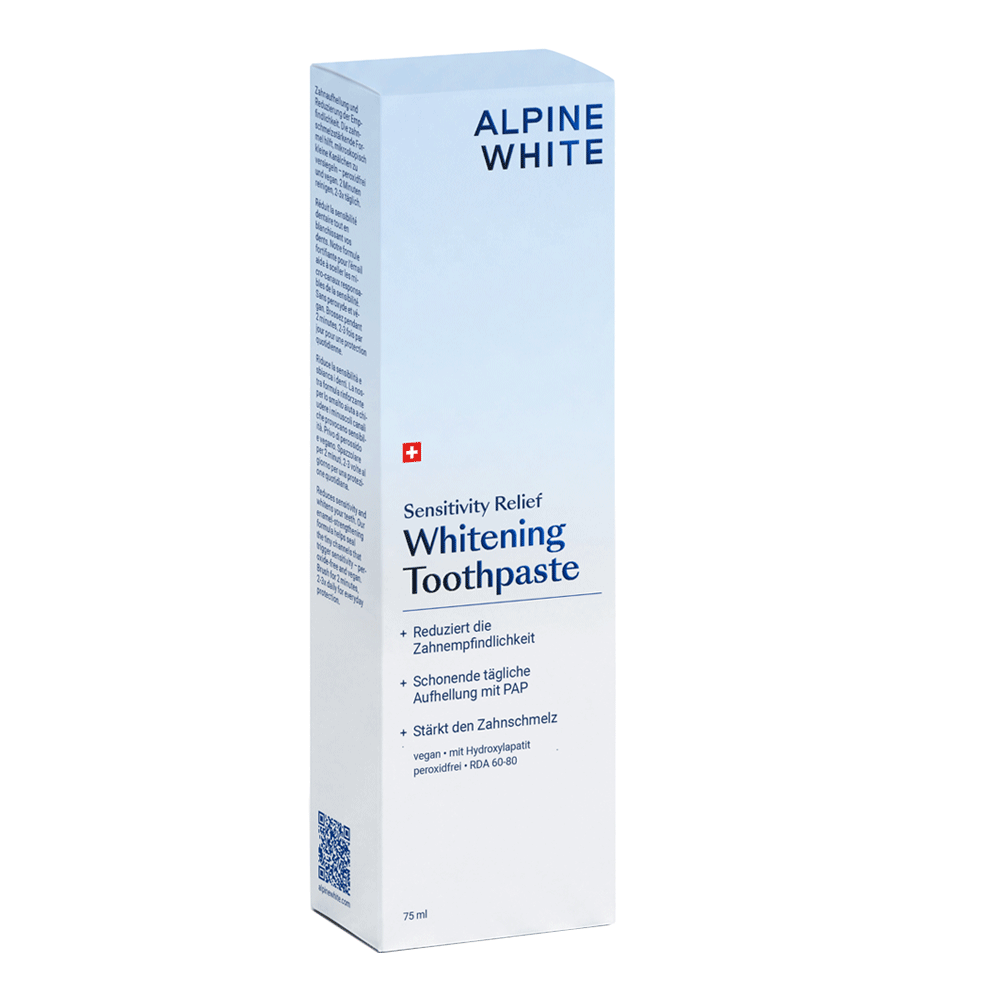 Bild: Alpine White Whitening Zahnpasta Sensitive Relief 