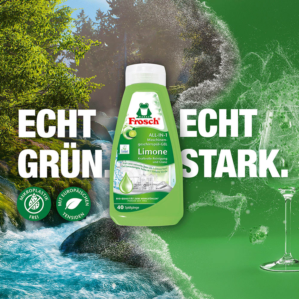 Bild: Frosch Maschinengeschirrspül-Gel All-in-1 Limone 
