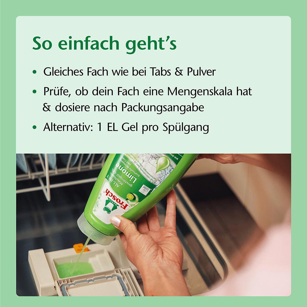 Bild: Frosch Maschinengeschirrspül-Gel All-in-1 Limone 
