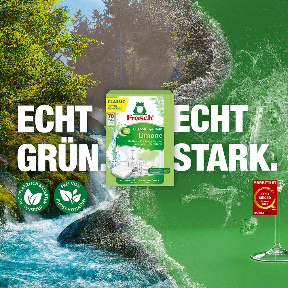 Bild: Frosch Classic Spül Tabs Limone 