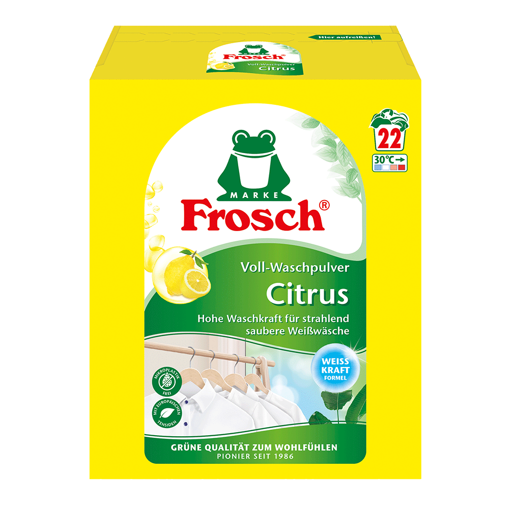 Bild: Frosch Voll-Waschpulver Citrus