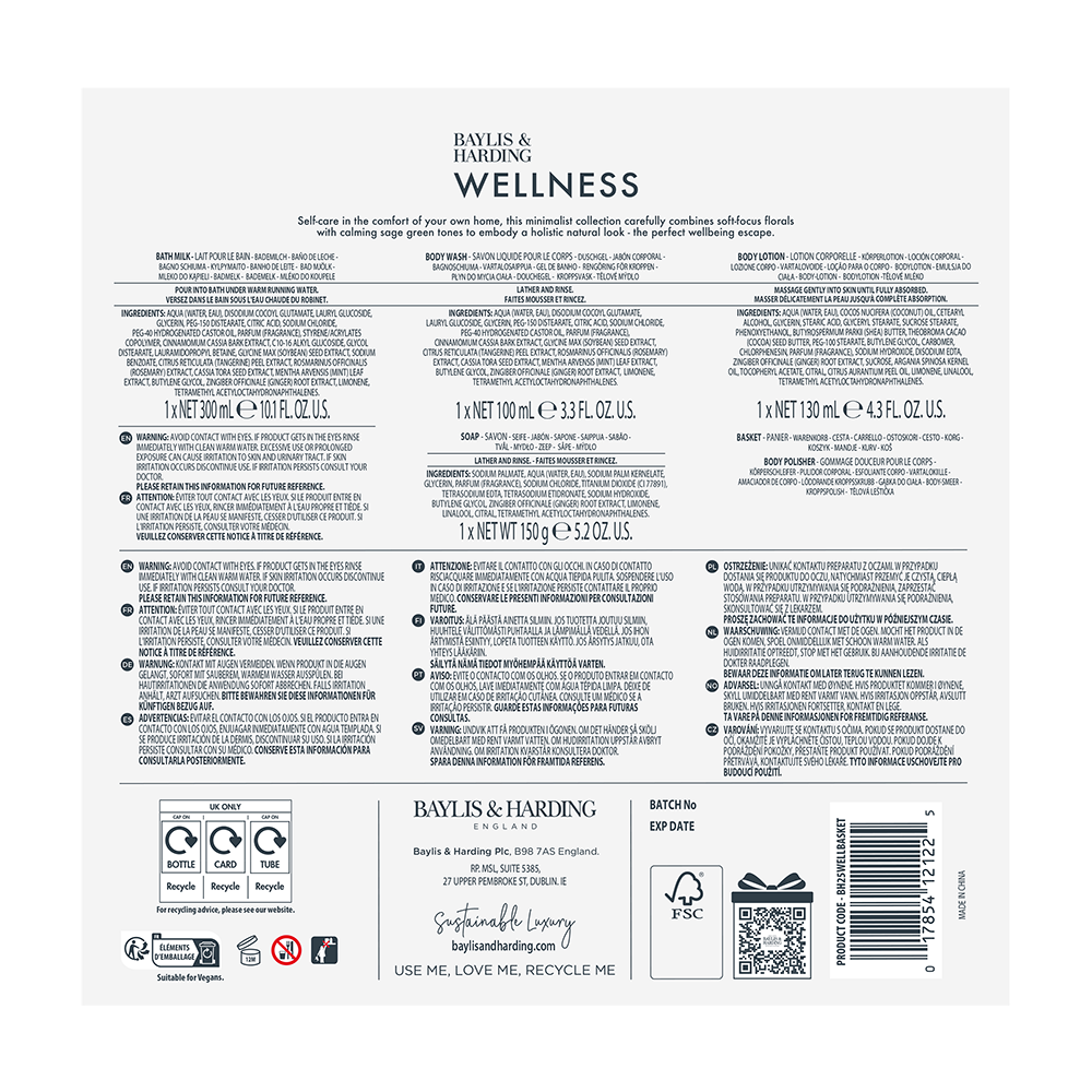 Bild: Baylis & Harding Geschenkset Wellness Korb 
