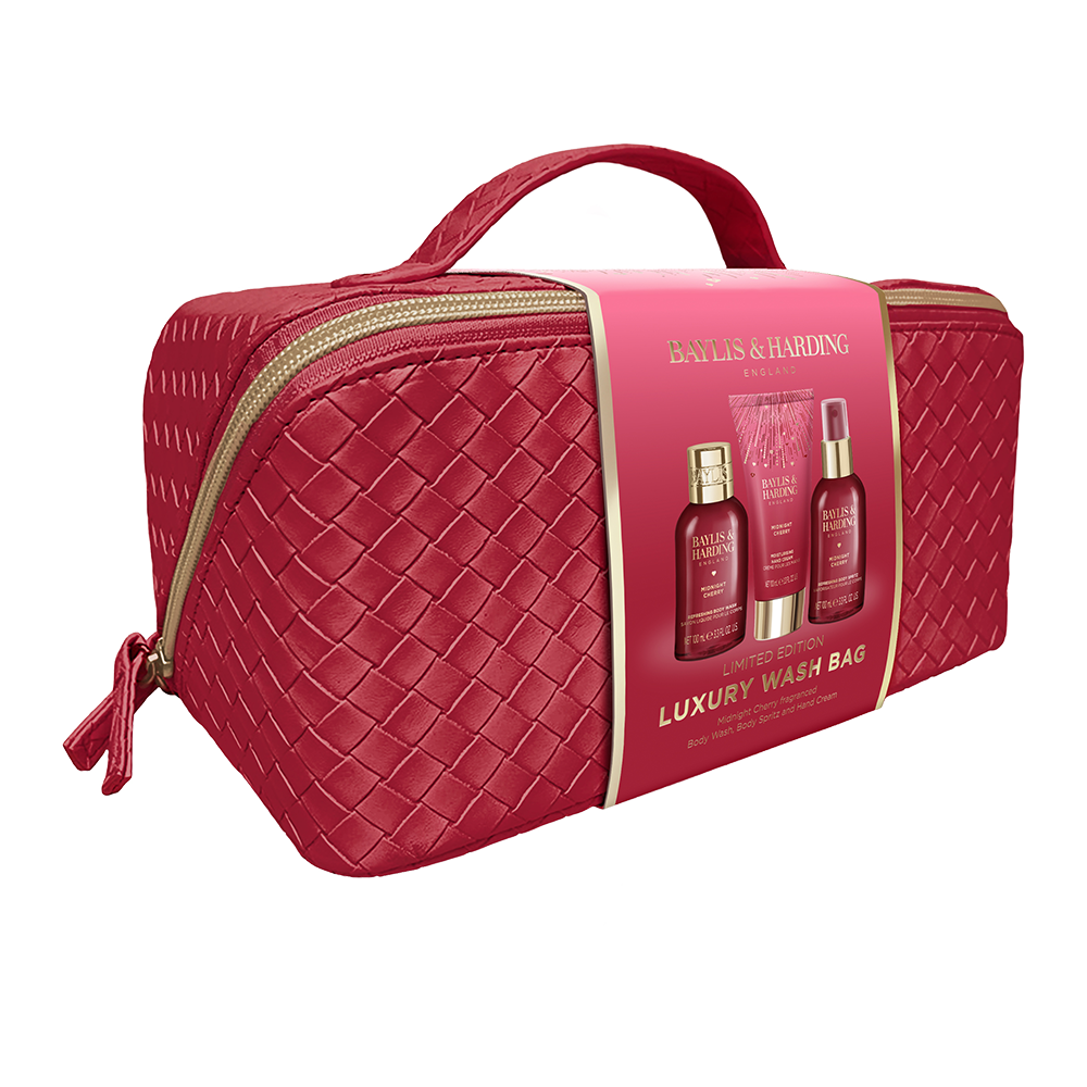 Bild: Baylis & Harding Geschenkset Luxury Washbag Midnight Cherry 