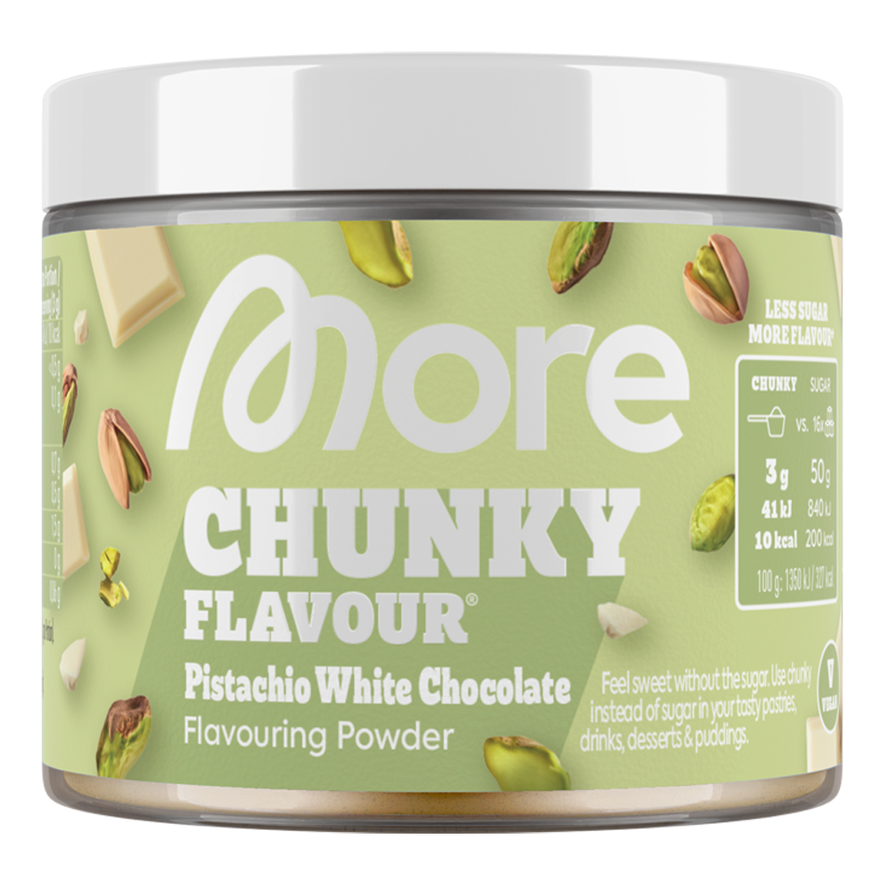 Bild: More Chunky Flavour Pistachio White Chocolate Flavouring Powder 