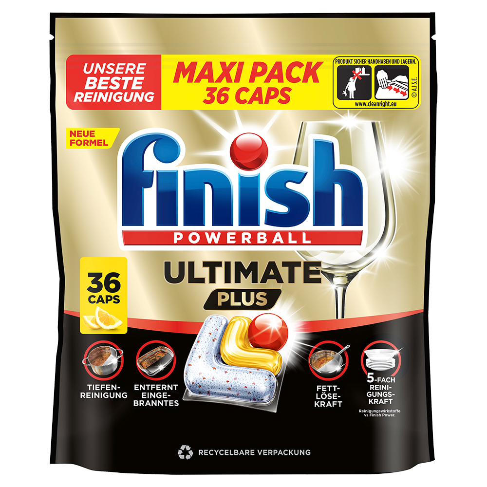 Bild: finish Powerball Ultimate Plus Geschirrspültabs Maxi Pack 