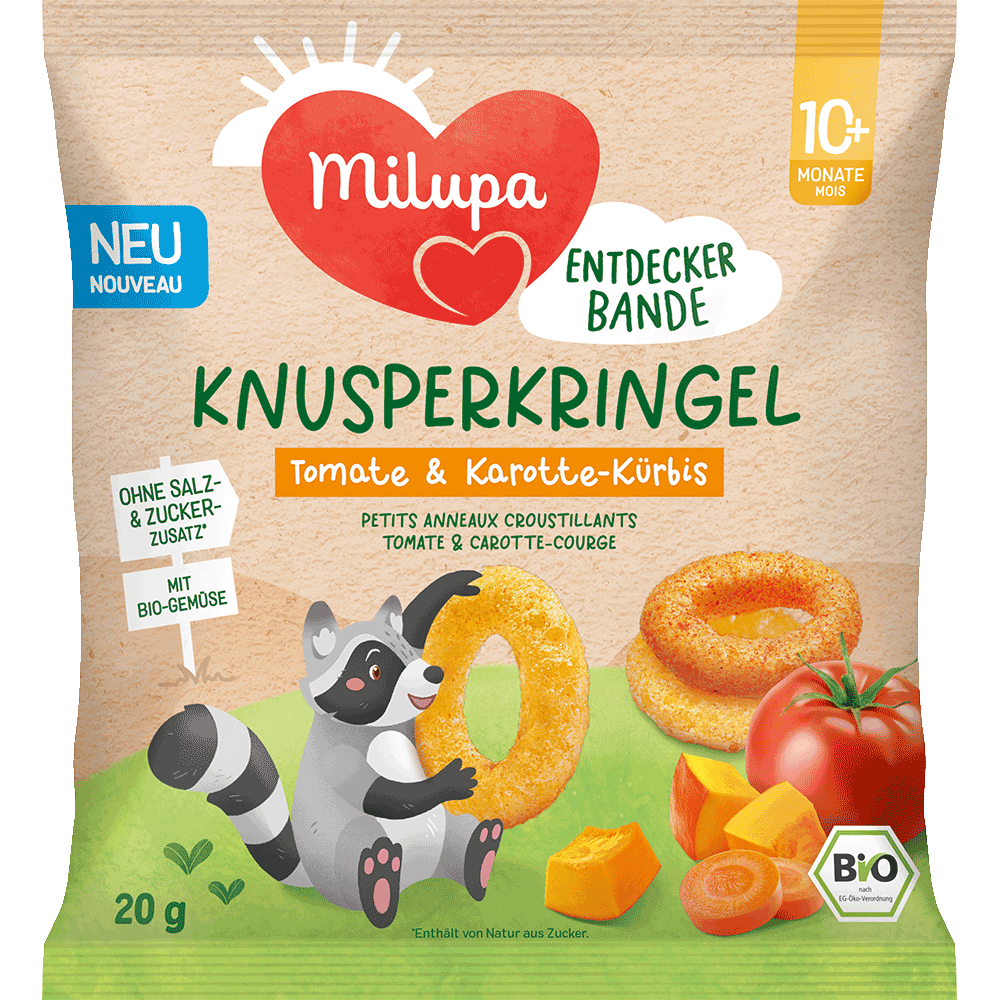 Bild: Milupa Knusperkringel Tomate und Karotte-Kürbis 