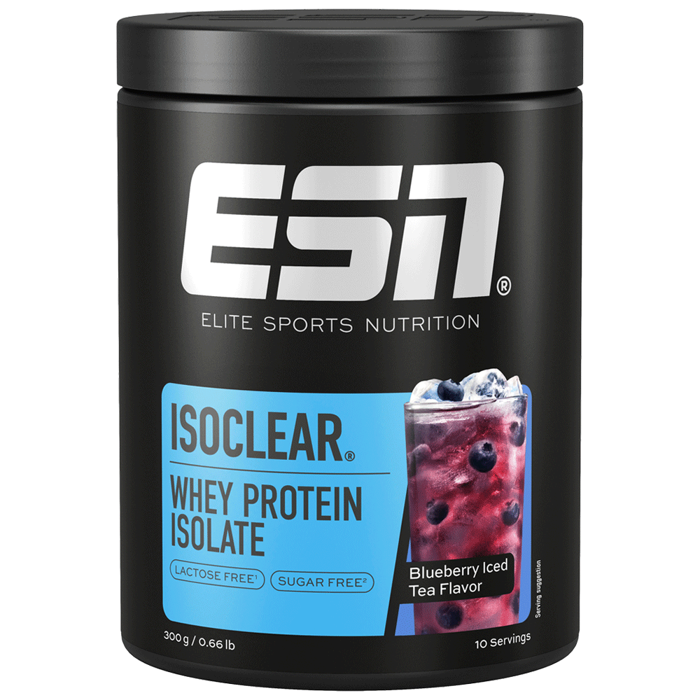 Bild: ESN Isoclear Whey Protein Isolate Blueberry Iced Tea 