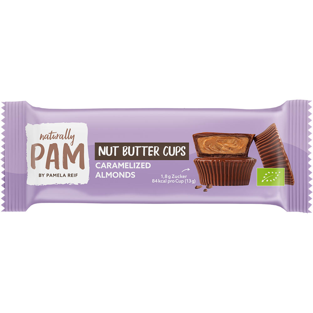 Bild: Naturally PAM by Pamela Reif Nut Butter Cups Caramelized Almonds 