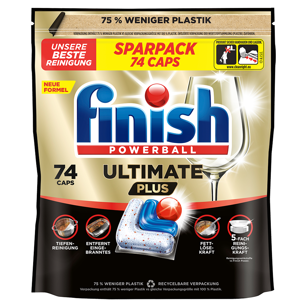 Bild: finish Powerball Ultimate Plus Geschirrspültabs Sparpack 