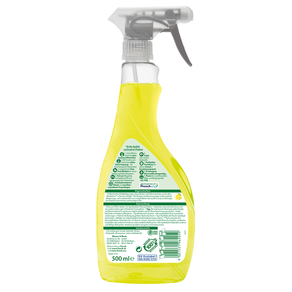 Bild: Frosch Dusche & Bad-Reiniger Zitrone 