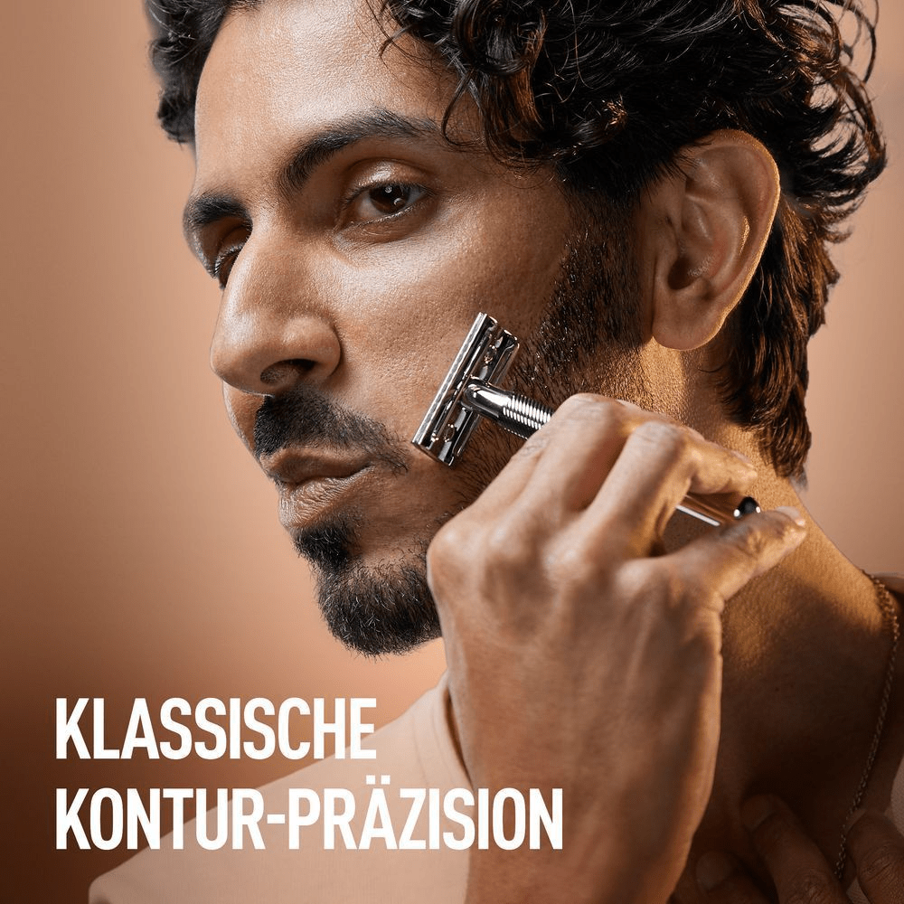 Bild: Gillette King C. Rasierhobel mit sicherer Doppel-Schneidekante Rasierer 