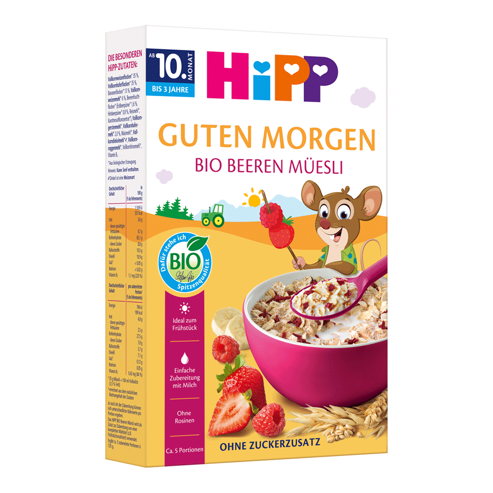 Bild: HiPP Bio Beeren Müesli 