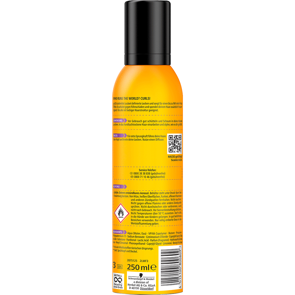 Bild: Got2b Curlz Schaumfestiger Lockmittel Locken Mousse 