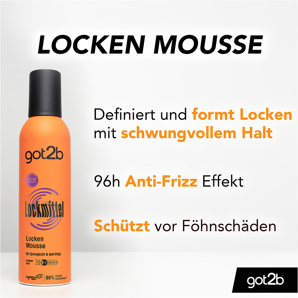 Bild: Got2b Curlz Schaumfestiger Lockmittel Locken Mousse 