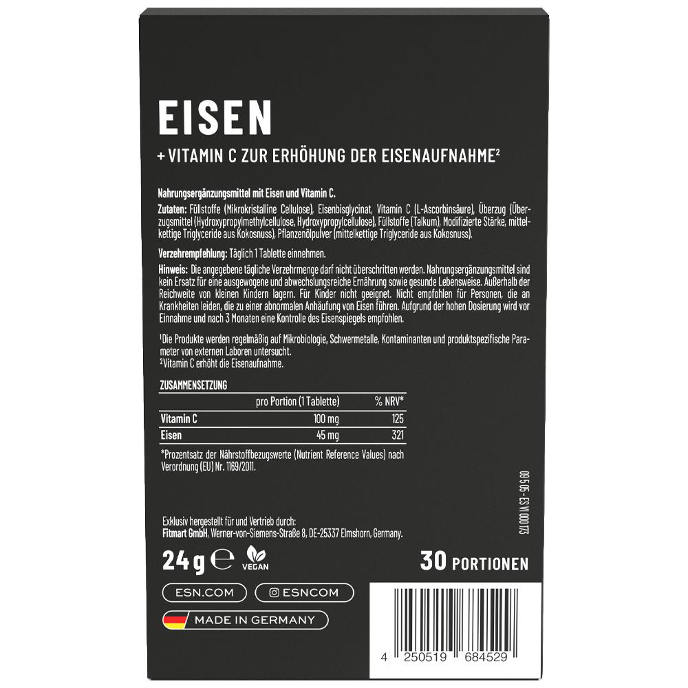Bild: ESN Eisen 30 Tabletten 