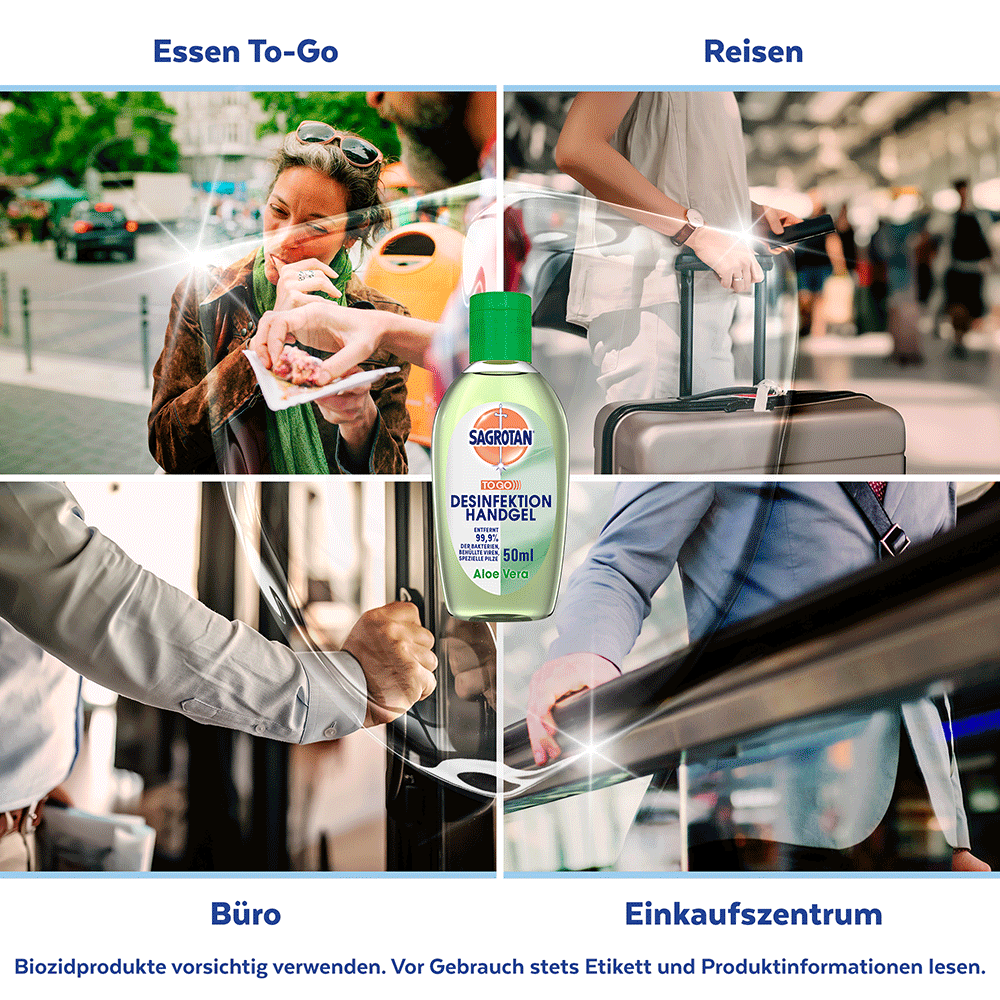Bild: SAGROTAN Desinfektionshandgel Aloe Vera